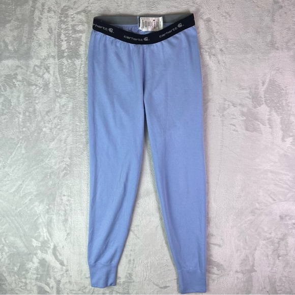 Carhartt Base Layer Thermal Pants Leggings Blue XS Outdoor Camping Hunting Hike - Picture 1 of 14